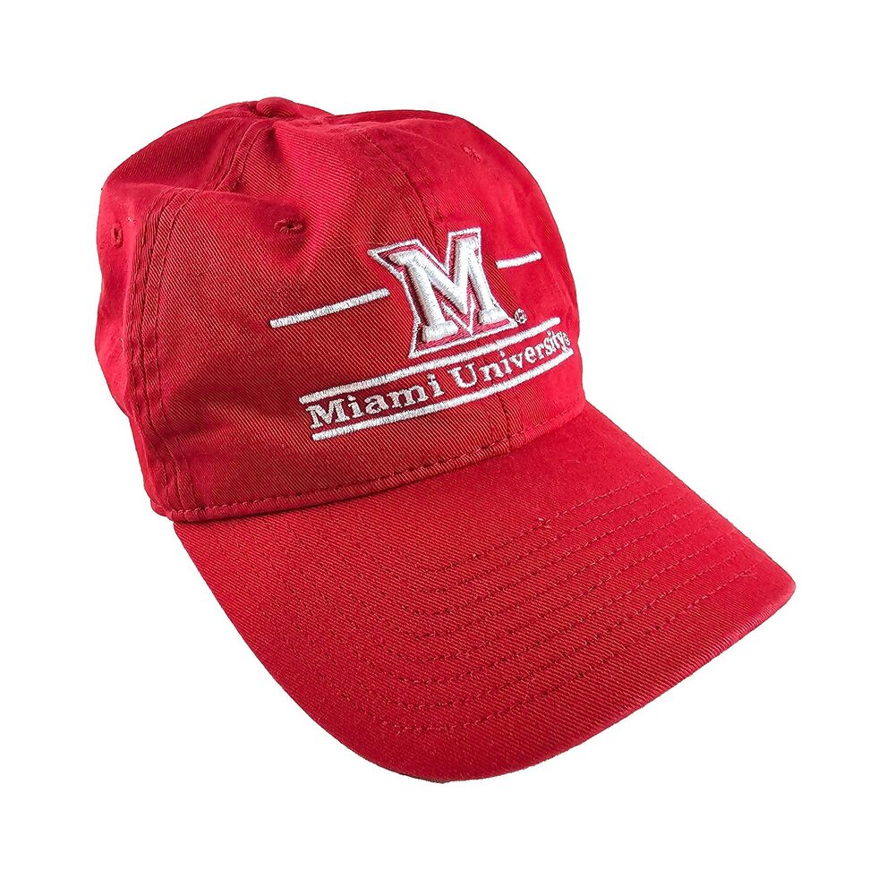 Miami University The Game Hat Mens Adjustable Red RedHawks NCAA Dad Cap